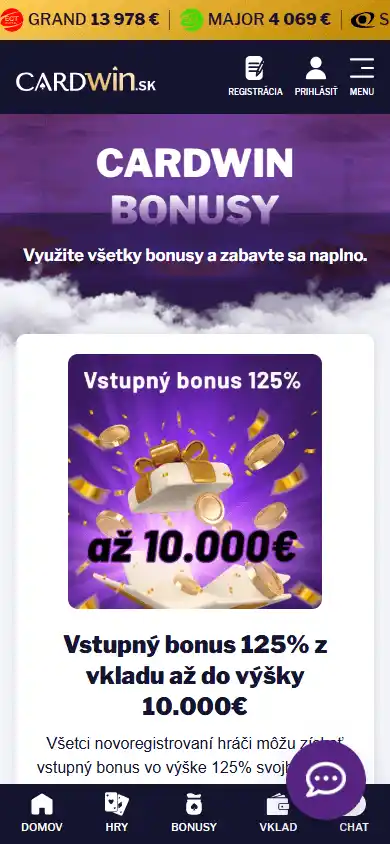 Cardwin Casino screenshot 4