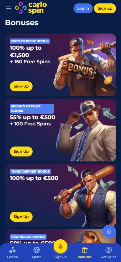 Carlospin Casino screenshot 6