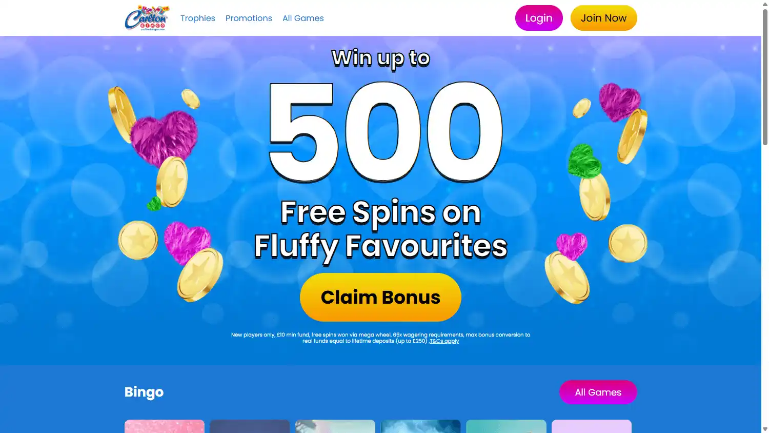 Carlton Bingo Casino screenshot 1