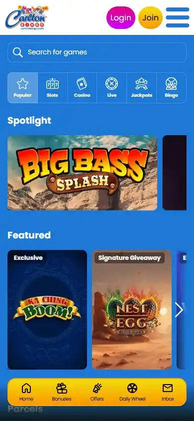 Carlton Bingo Casino screenshot 5