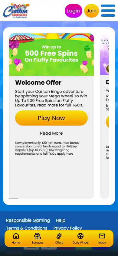 Carlton Bingo Casino screenshot 6