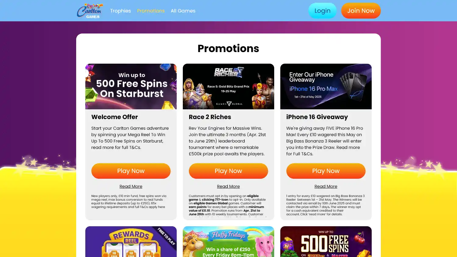 Carlton Games Casino screenshot 2