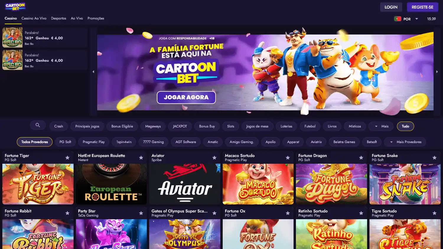 Cartoonbet Casino screenshot 2