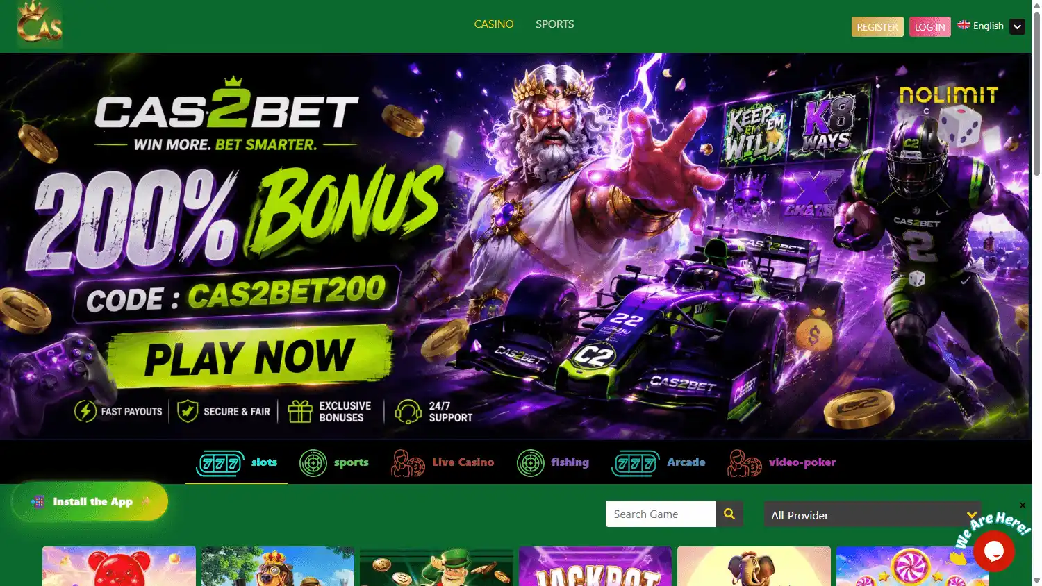 Cas2Bet Casino screenshot 1