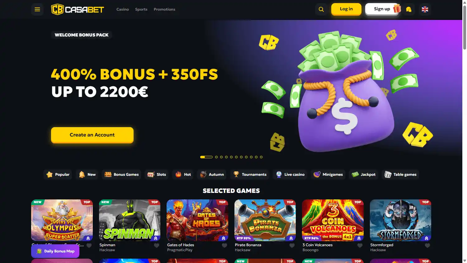 Casabet.io Casino screenshot 1