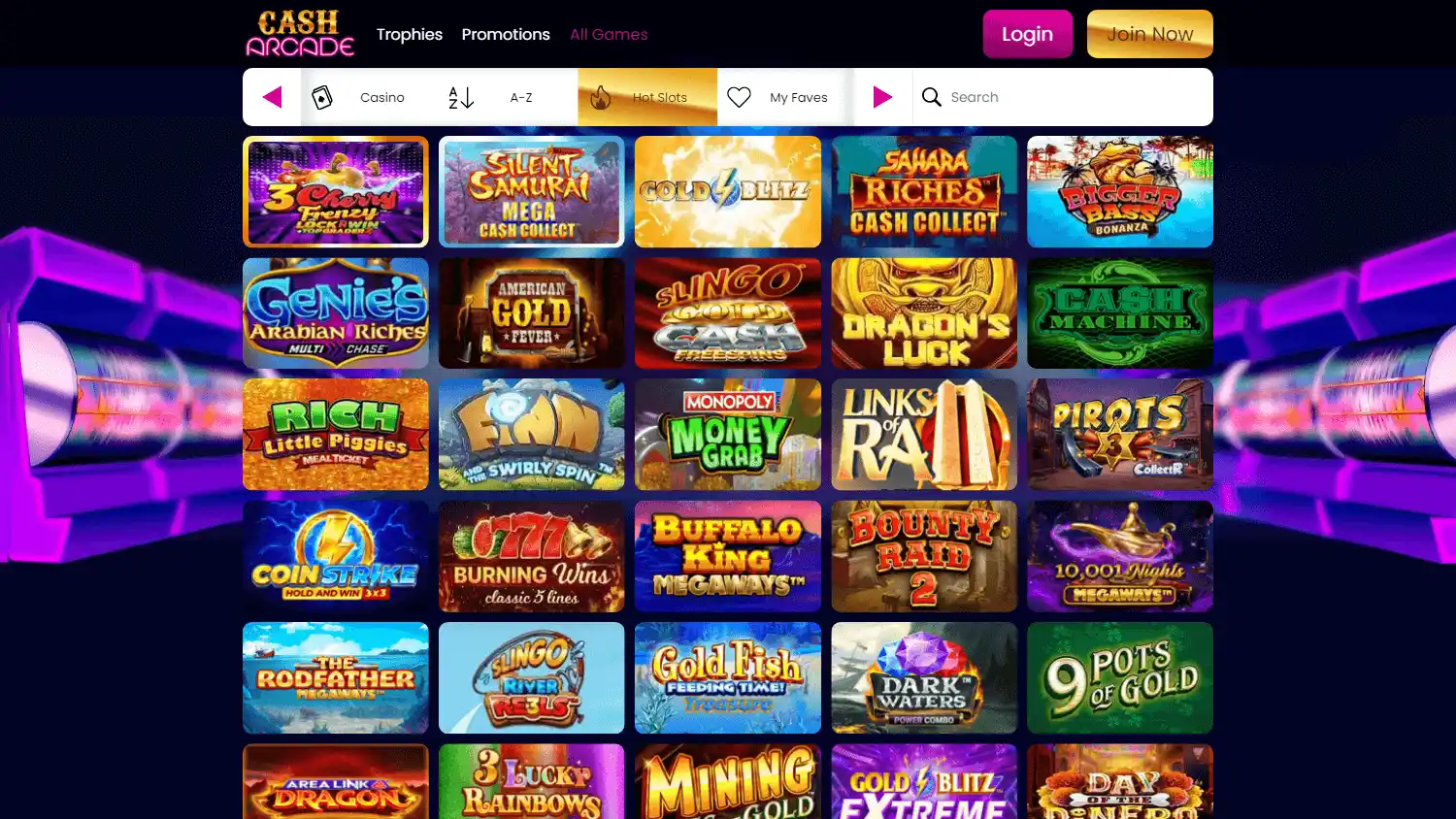 Cash Arcade Casino IE screenshot 3