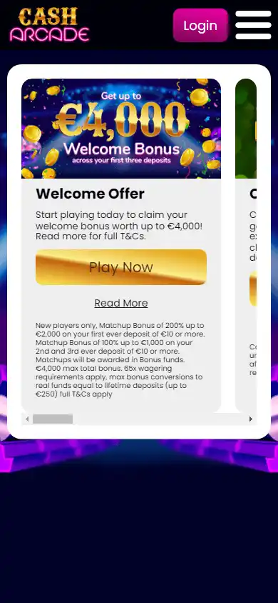 Cash Arcade Casino IE screenshot 6