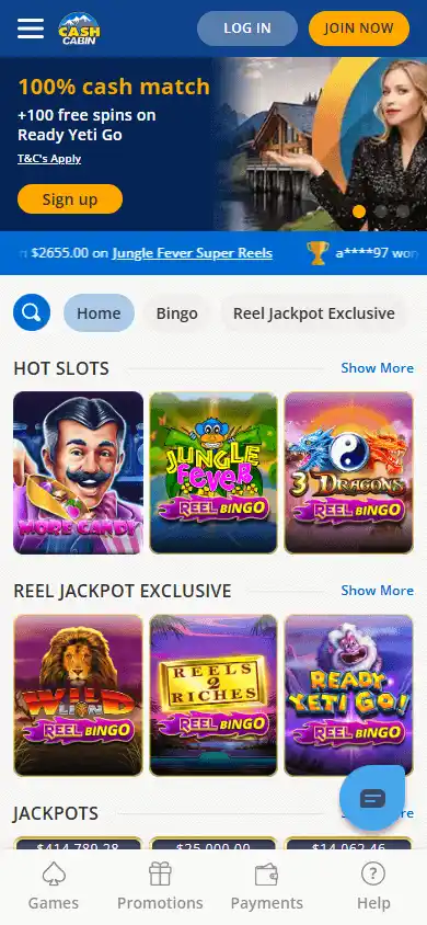 Cash Cabin Casino screenshot 4