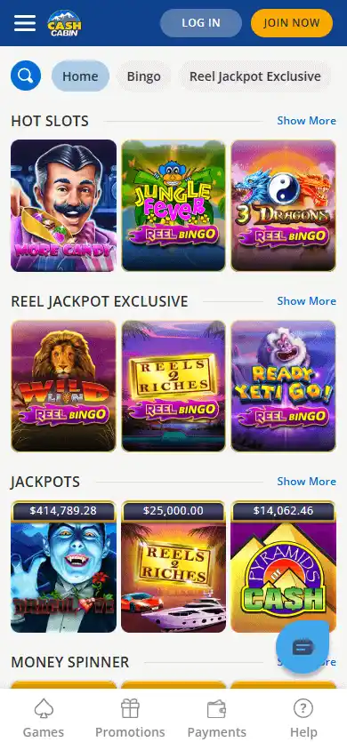 Cash Cabin Casino screenshot 5
