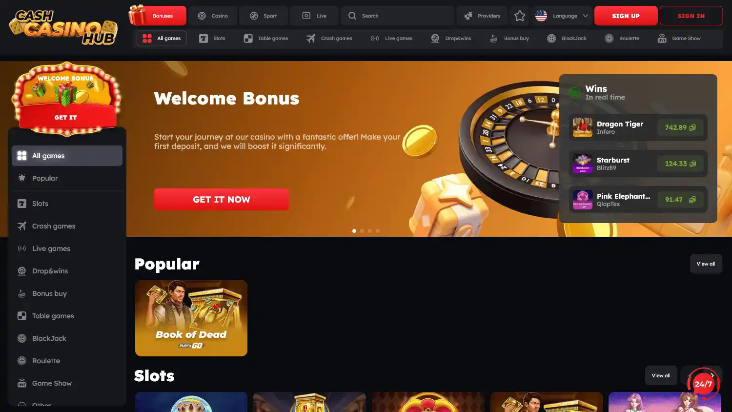 Cash Casino Hub screenshot 1