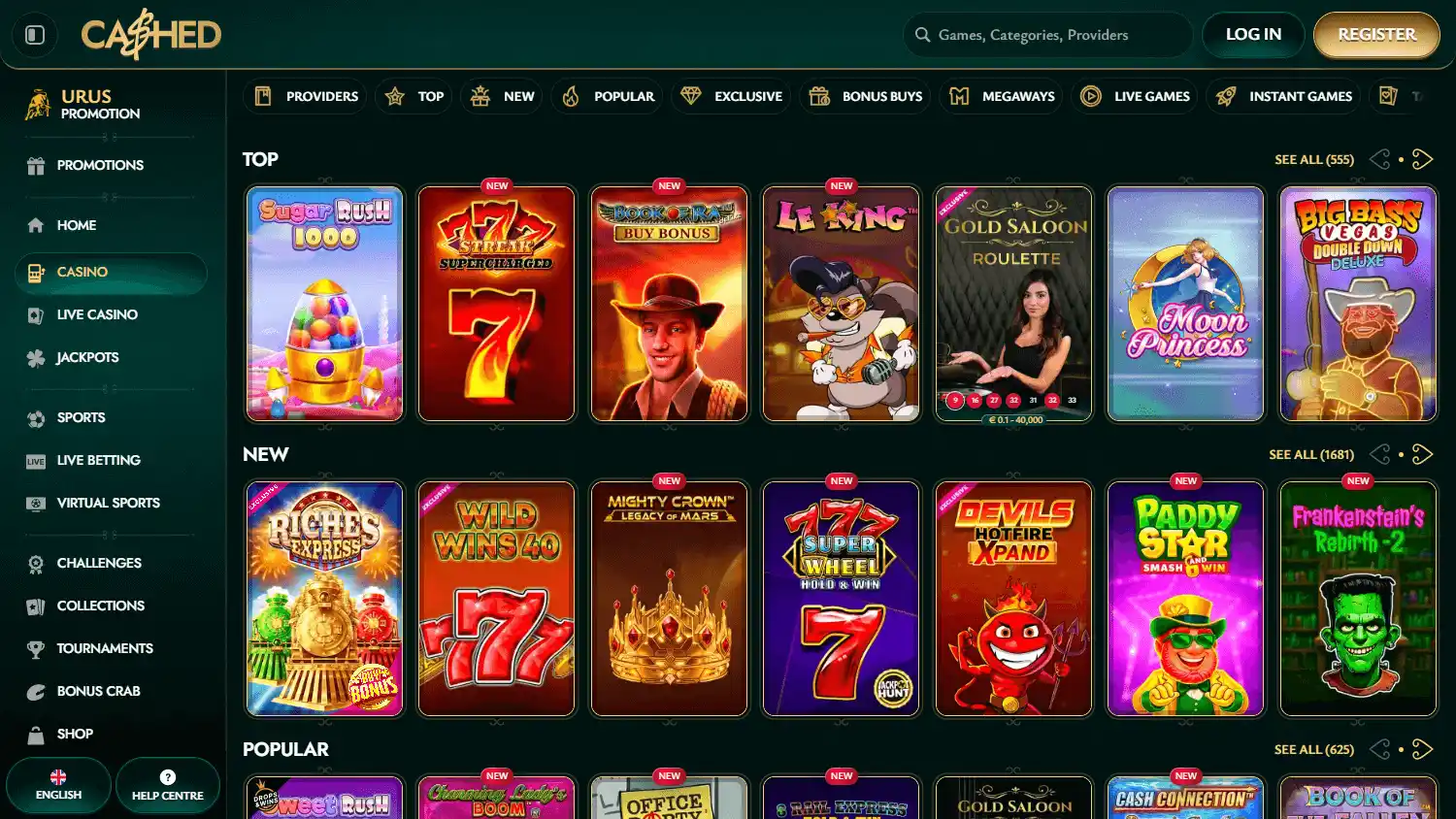 Cashed Casino screenshot 2