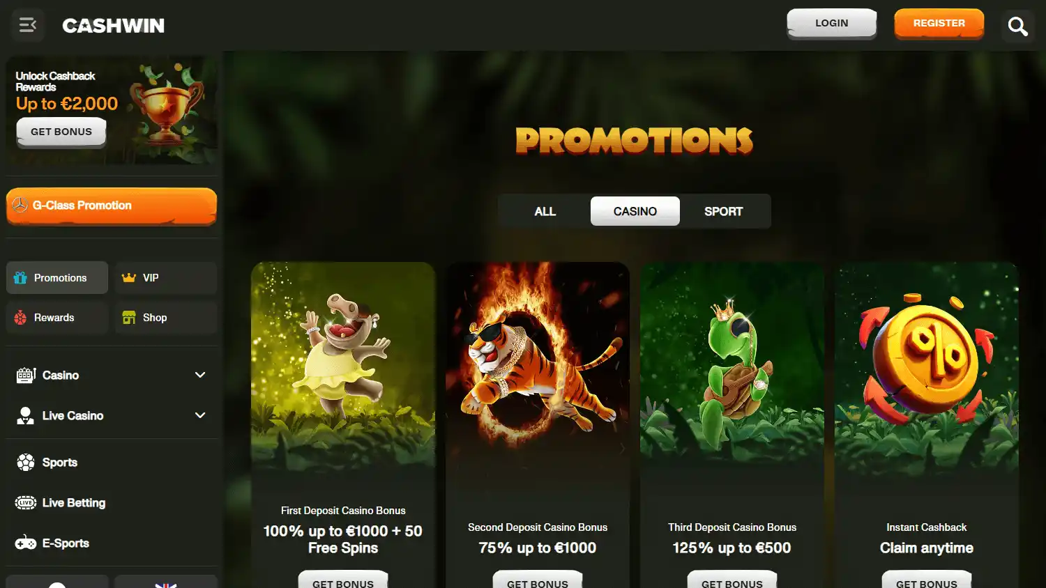 Cashwin Casino screenshot 3