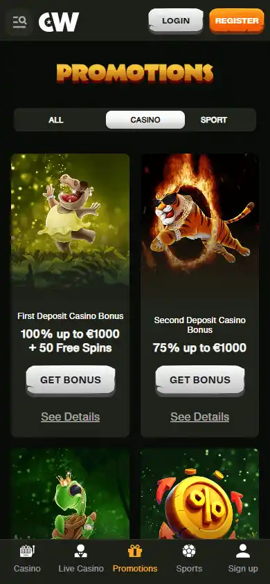 Cashwin Casino screenshot 6
