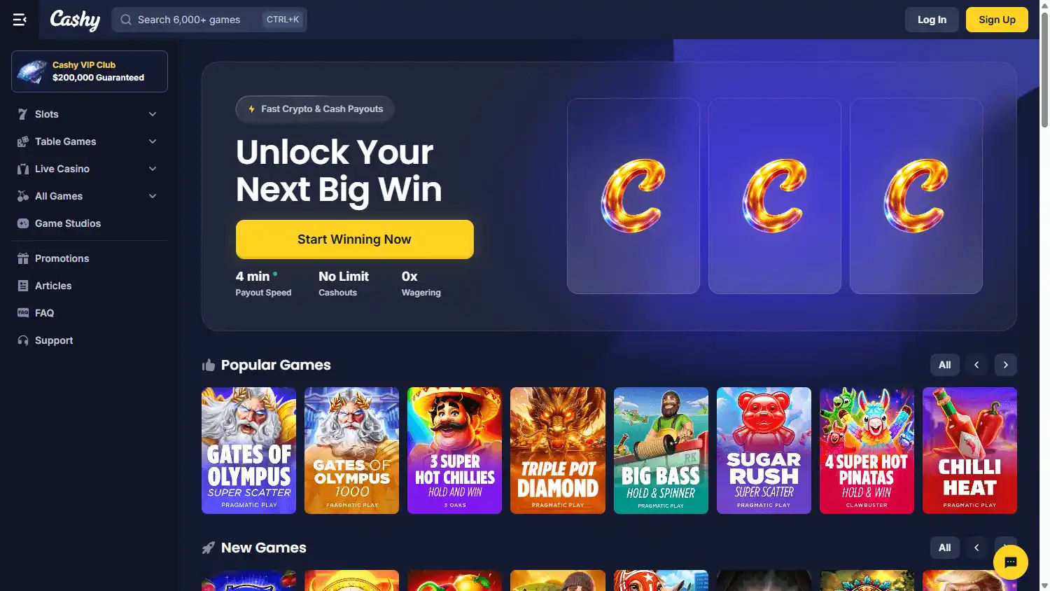 Cashy Casino screenshot 1