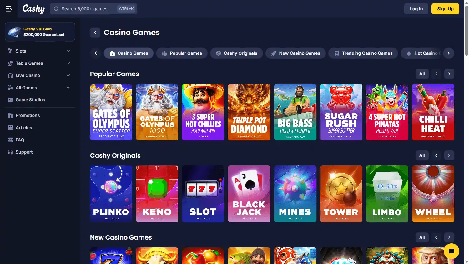 Cashy Casino screenshot 2