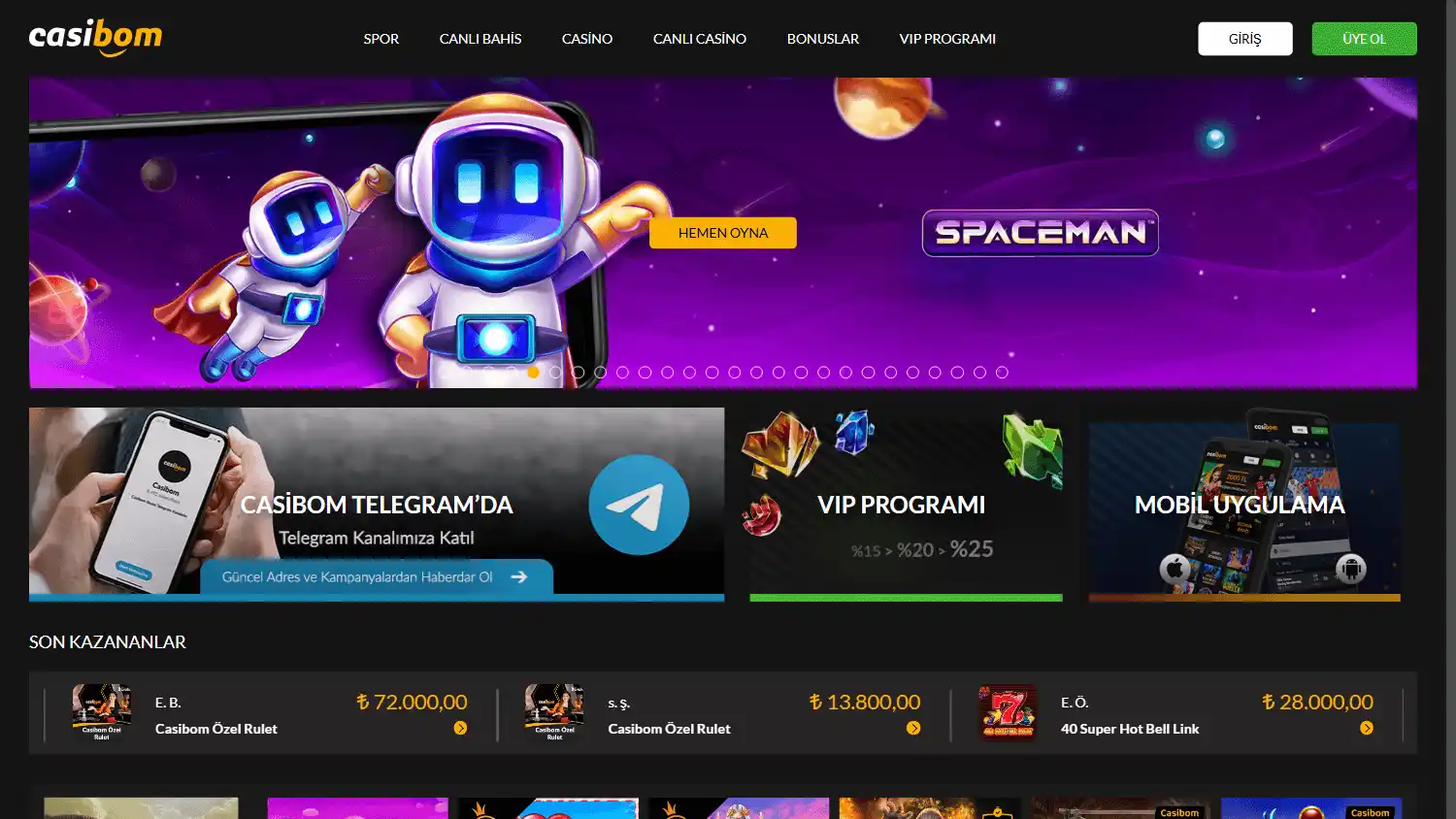 Casibom Casino screenshot 1