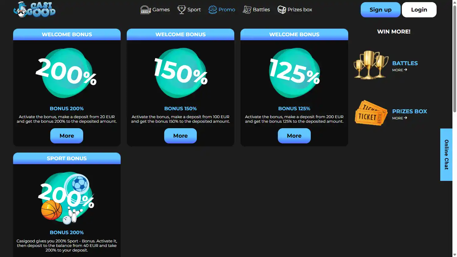 Casigood Casino screenshot 3