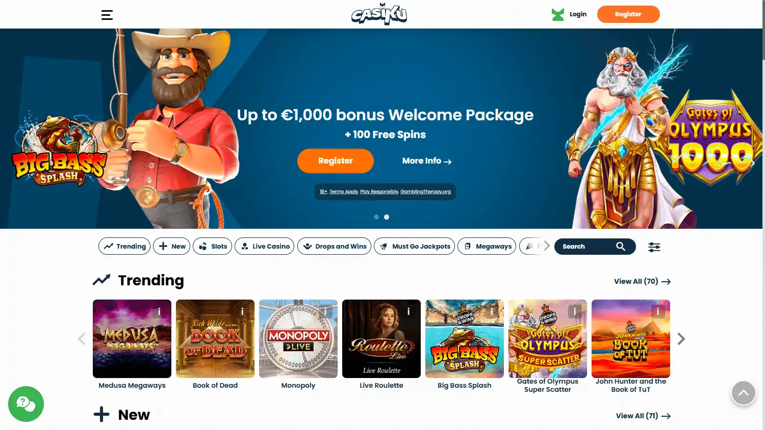 Casiku Casino screenshot 1
