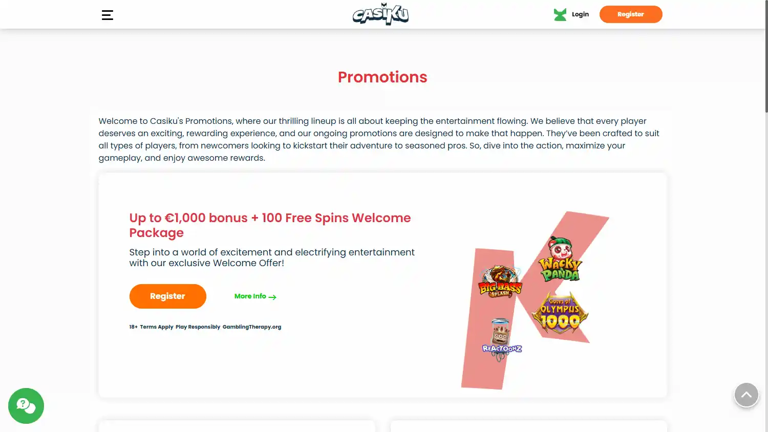 Casiku Casino screenshot 2