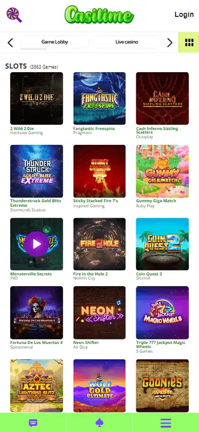 Casilime Casino screenshot 4
