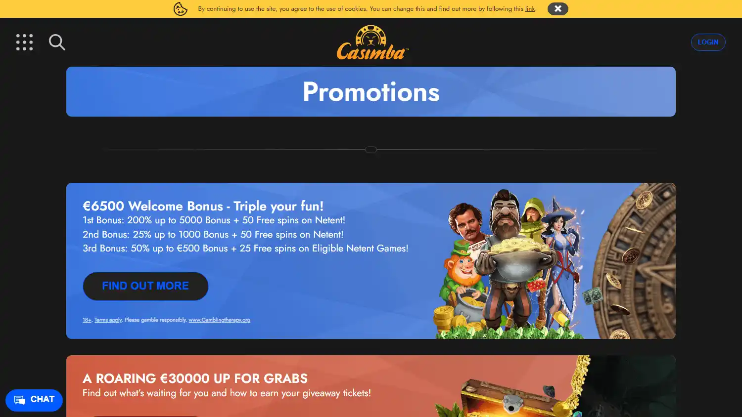 Casimba Casino screenshot 3