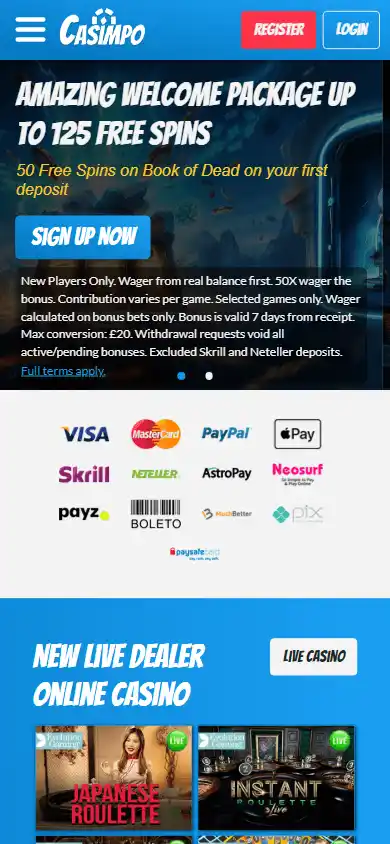Casimpo Casino screenshot 3