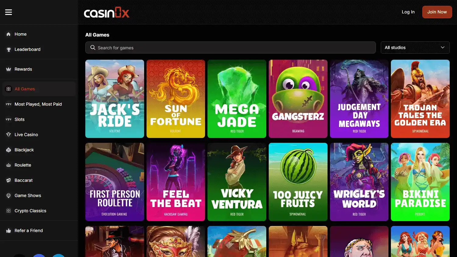 Casin0x screenshot 2