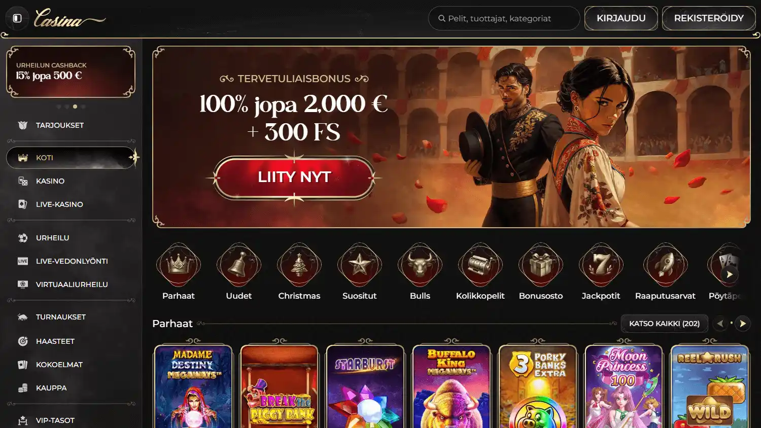 Casina Casino screenshot 1