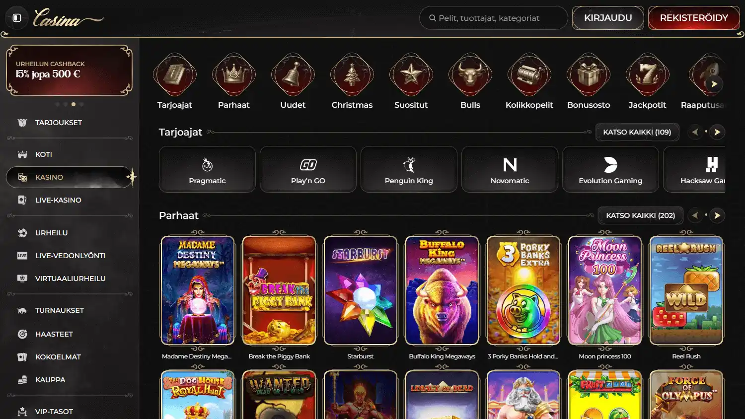 Casina Casino screenshot 2