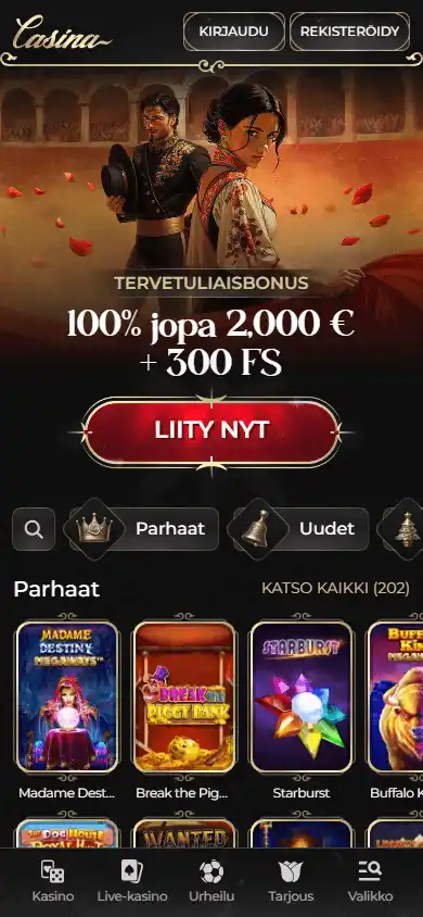 Casina Casino screenshot 4