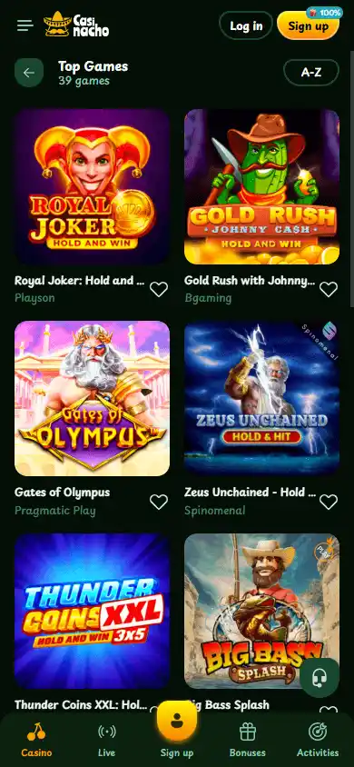 CasiNacho Casino screenshot 4