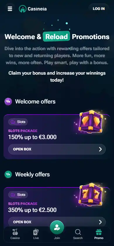 Casineia Casino screenshot 6