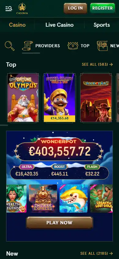 Casinia Casino screenshot 6