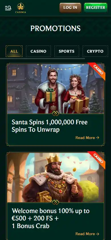 Casinia Casino screenshot 7