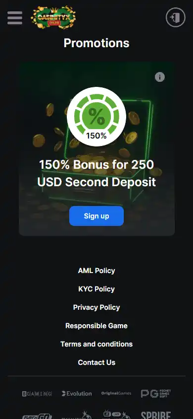 Casinityx Casino screenshot 6