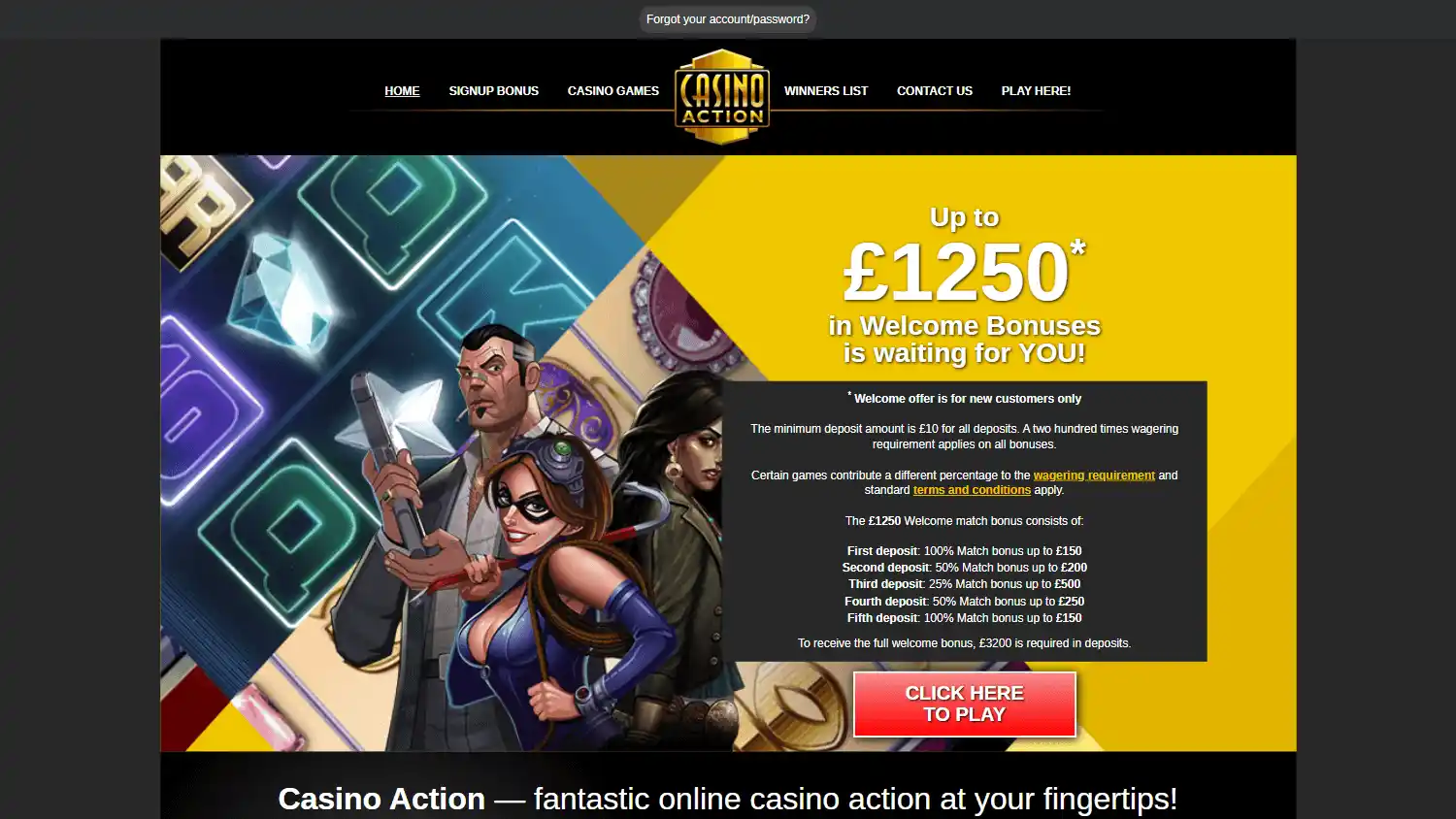 Casino Action UK screenshot 1
