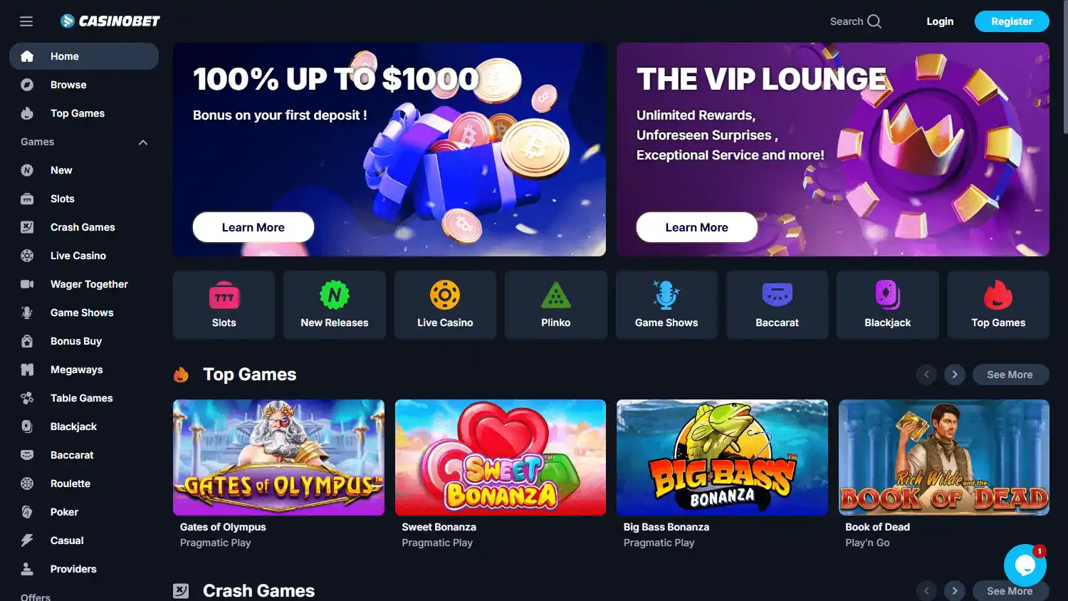 Casinobet Casino screenshot 1