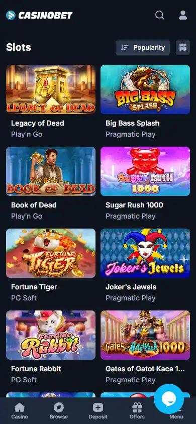 Casinobet Casino screenshot 5