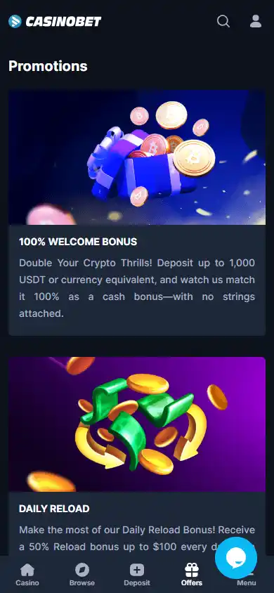 Casinobet Casino screenshot 6