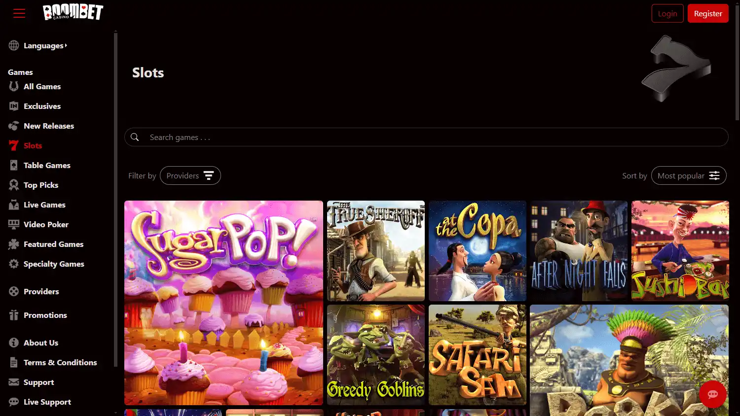 Boombet Casino screenshot 2