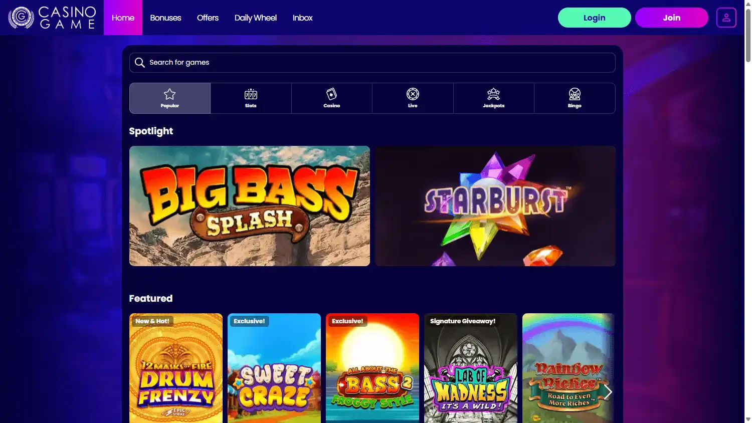 Casino Game screenshot 2