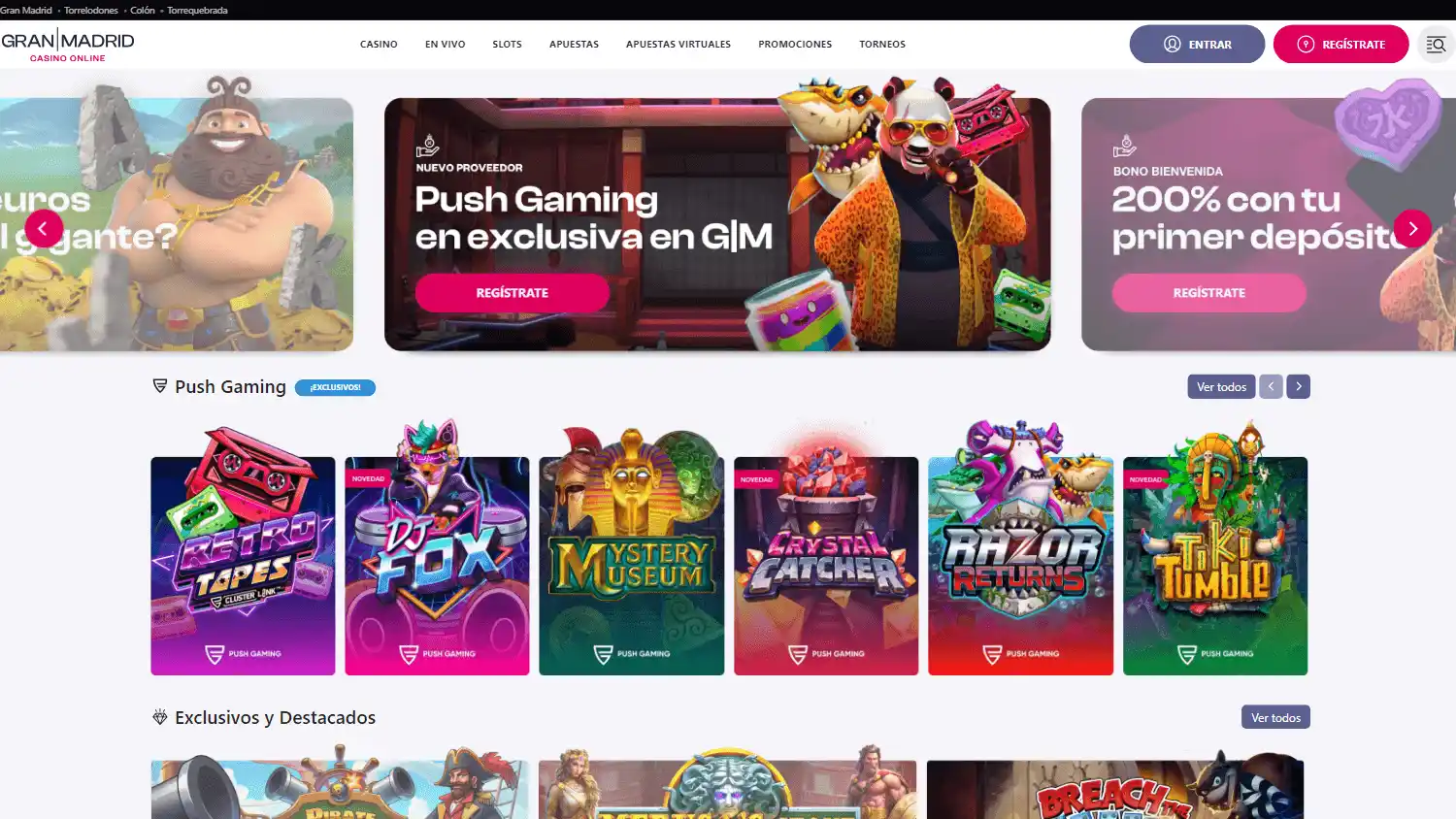 Casino Gran Madrid Online screenshot 1