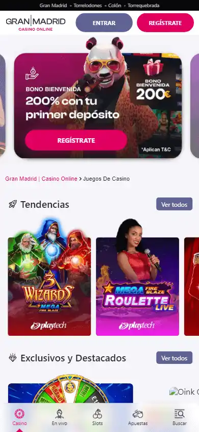Casino Gran Madrid Online screenshot 4