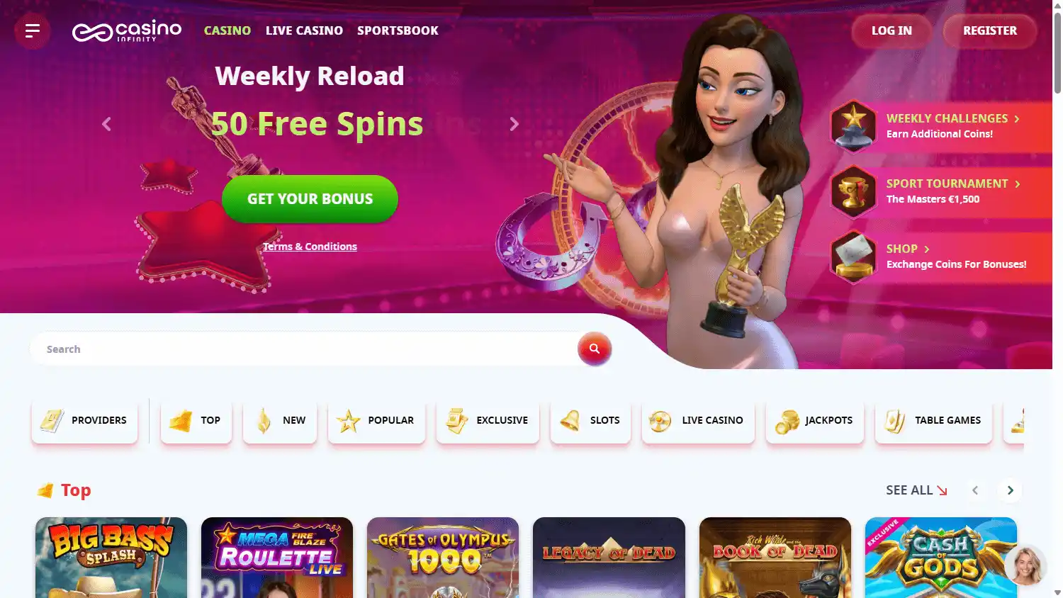 Casino Infinity screenshot 2