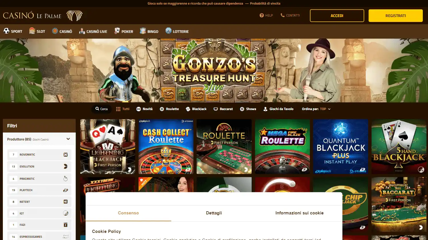 Casino Le Palme screenshot 2