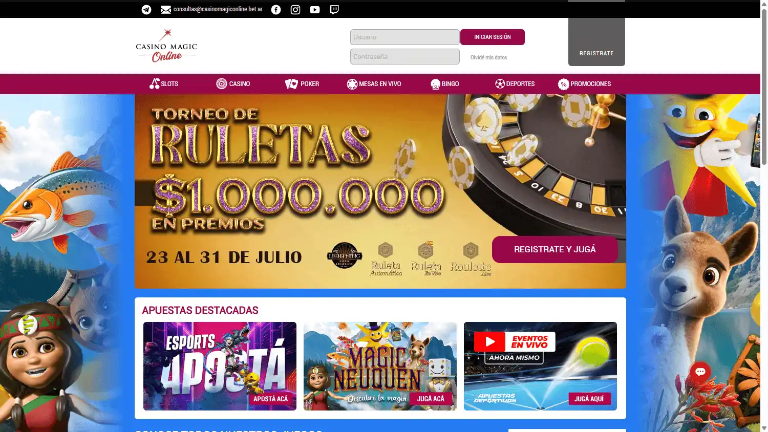 Casino Magic Online screenshot 1