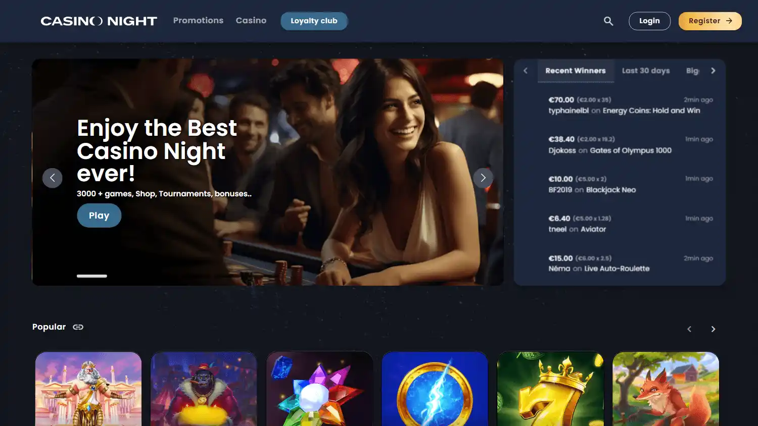 Casino Night screenshot 1