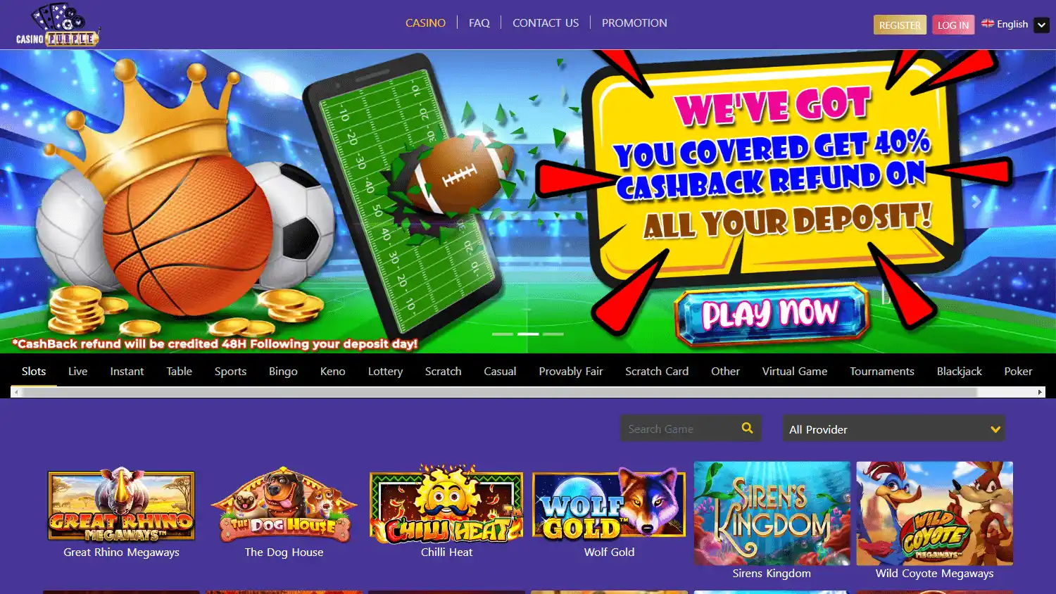Casino Purple screenshot 1