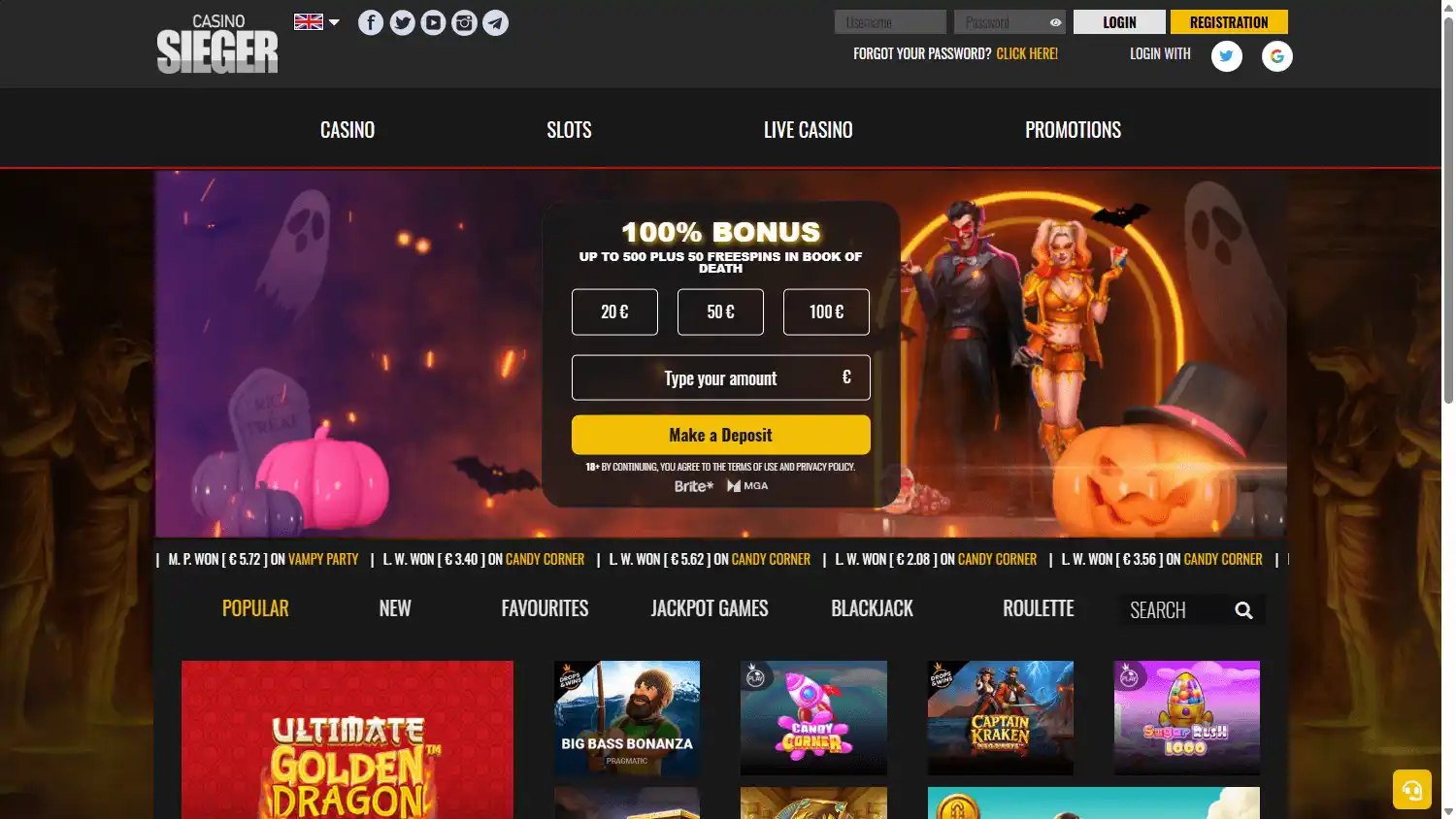 Casino Sieger screenshot 1