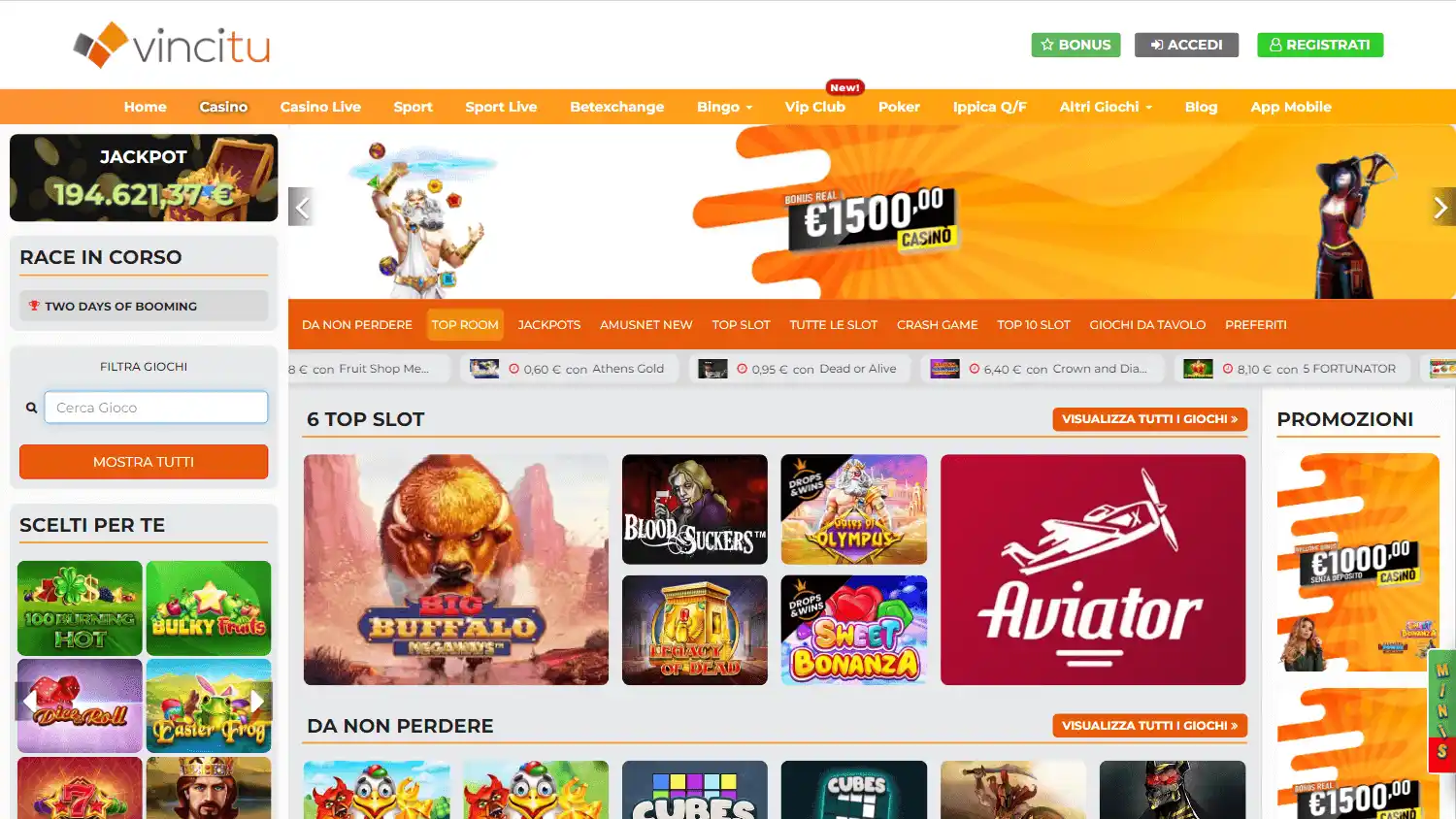 CASINO VINCITU screenshot 2